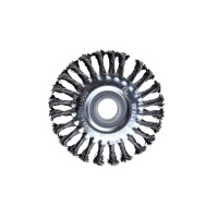 Щетка плоская для УШМ 125 мм, 5", чёрная, витая проволока,"Maximum" MX 17900